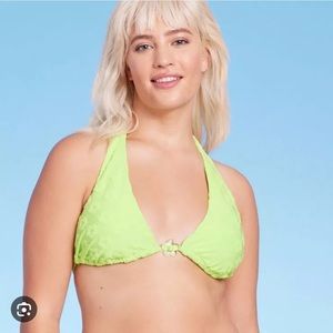 COPY - Women's Daisy Textured Ring Front Triangle Bikini Top -
Wild Fable™